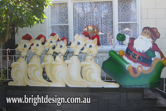 1- SS-10 CG www Day Boomers with SS-12 Aussie Swaggie Santa n Sleigh