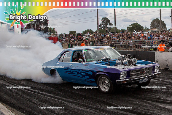 Summernats 28 Sunday 4 Jan 2015  BD  (8157)  WAZ308 BURNOUT