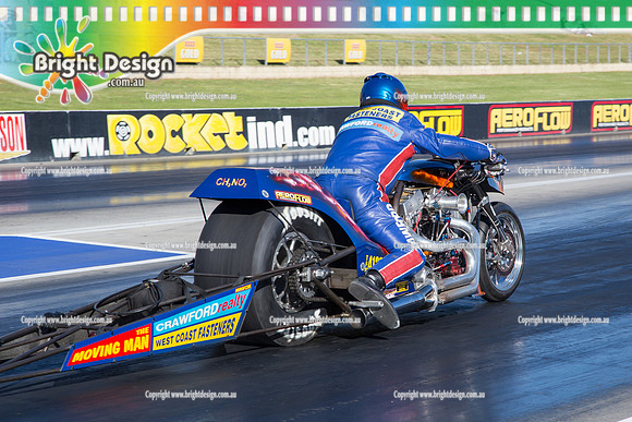 X-Champs @ Sydney Dragway SUN 4 May 2014  (6844)  BIKE  TBT 4129 TOP FUEL MOTORCYCLE  GORDON CRAWFORD
