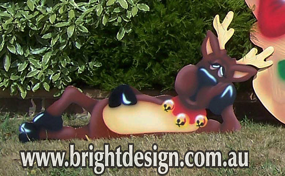 3- R-01 CG Reindeer Outdoor Christmas Display