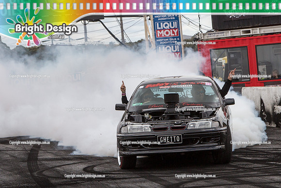 Summernats 28 Sunday 4 Jan 2015  BD  (7753)  GHETTO BURNOUT