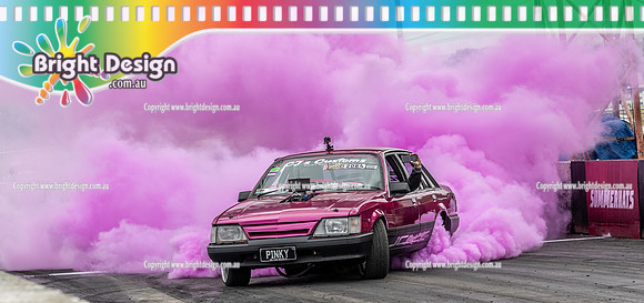 Summernats 34 Sunday 9 Jan 2022  BDMP0366  PINKY BURNOUT