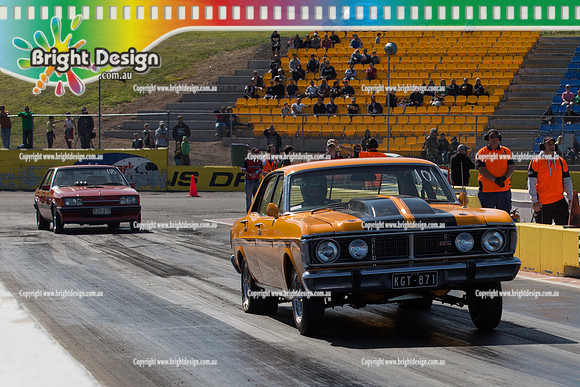 ANDRA Street Outlaws Drag Racing Quals Rnd 5 @ Calder Park 24 September 2014 (24183)  KGT871