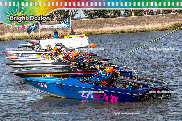 AA VDBC Victorian Drag Boat Club Round 4 @ NWSC 6 May 2018 (16273) CRACKN start line WARLORD