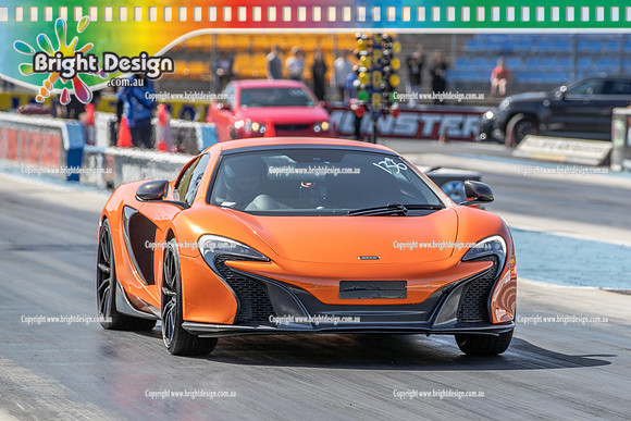 Fast Friday on Saturday @ Calder Park Drag Racing 12 October 2024 (171539) ORANGE MCLAREN