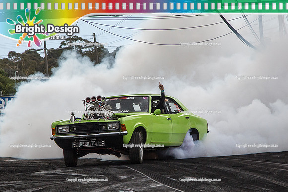 Summernats 28 Sunday 4 Jan 2015  BD  (8432)  KERMITD BURNOUT