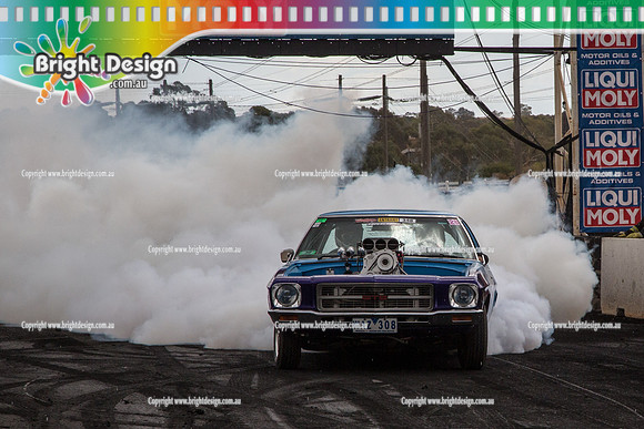 Summernats 28 Sunday 4 Jan 2015  BD  (8146)  WAZ308 BURNOUT