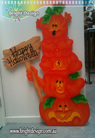 pca Happy Halloween cut out handmade by Bright Design