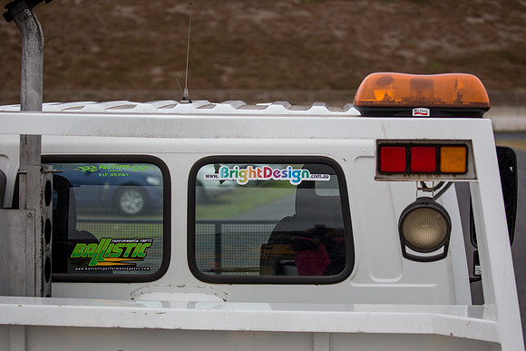 Jet Cars & Door Slammers SAT 12 March 2016 @ Calder Park Drag Racing  (52157) BRIGHT DESIGN STICKER