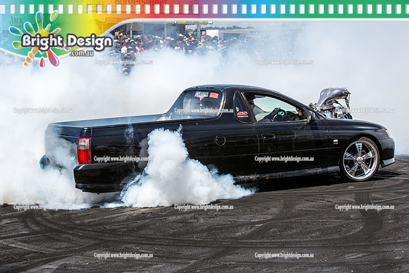 Summernats 28 Saturday 3 Jan 2015  BD (4698)  MAADSS BURNOUT