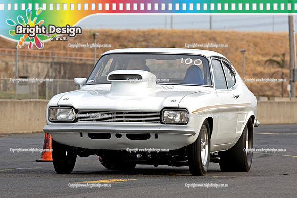 ANDRA Street Meet @ Calder Park Raceway  FRI 7 Feb 2014  (9430)  WHITE CAPRI  Jason Gerdes