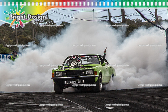 Summernats 28 Sunday 4 Jan 2015  BD  (8431)  KERMITD BURNOUT