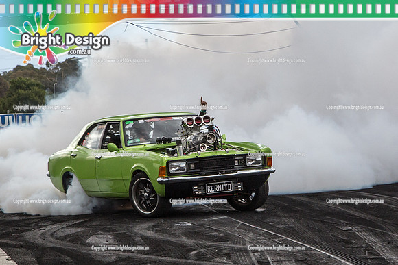 Summernats 28 Sunday 4 Jan 2015  BD  (8433)  KERMITD BURNOUT
