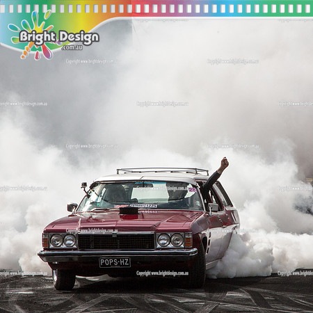 Summernats 28 Sunday 4 Jan 2015  BD  (8282)  POPSHZ BURNOUT