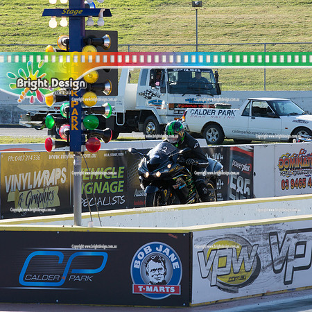 ANDRA Street Outlaws Drag Racing Quals Rnd 5 @ Calder Park 24 September 2014 (25156)  BIKE
