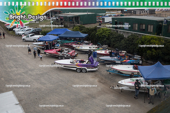VDBC Victorian Drag Boat Club Wet'n'Wild RND 3 Nationals 2 April 2017 @ NWSC (13016) STEPHENS BOATS BANK