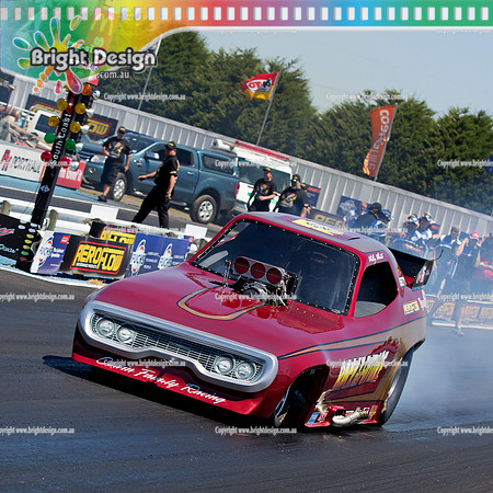 Areoflow Nitro Funny Cars @ Portland 1 Feb 2014  (1245)  BACK TO THE FUTURE SQUARE