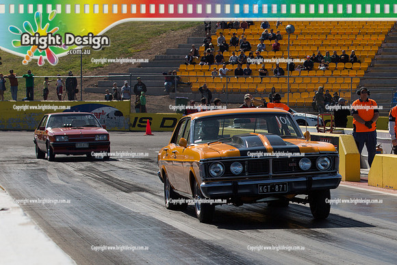 ANDRA Street Outlaws Drag Racing Quals Rnd 5 @ Calder Park 24 September 2014 (24182)  KGT871