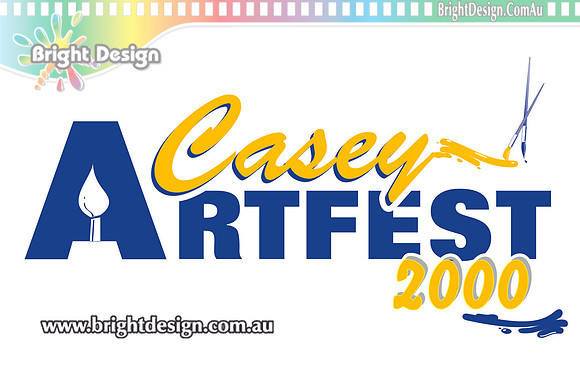 LGD Casey Artfest 2000 Corporate Logo and Branding Designed by Bright Design Studio