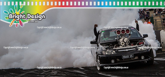 Summernats 28 Sunday 4 Jan 2015  BD  (8191)  MAADSS BURNOUT