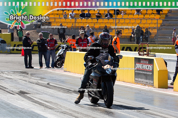 ANDRA Street Outlaws Drag Racing Quals Rnd 5 @ Calder Park 24 September 2014 (24218)  BIKE
