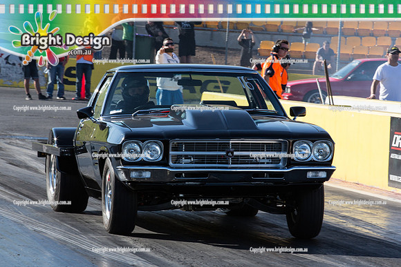 ANDRA Street Outlaws Drag Racing Quals Rnd 5 @ Calder Park 24 September 2014 (25079)  BLACK UTE
