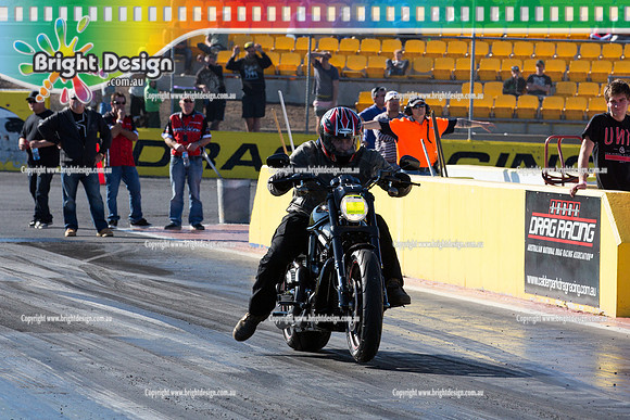 ANDRA Street Outlaws Drag Racing Quals Rnd 5 @ Calder Park 24 September 2014 (24838)  BIKE