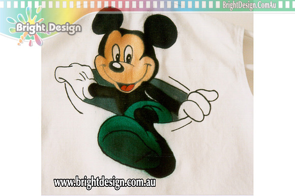 LT Mickey Mouse T Shirt Corporate Personal and Sporting Team Apparel Custom Airbrushed www