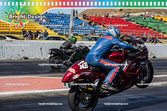 ANDRA Street Outlaws Drag Racing Quals Rnd 5 @ Calder Park 24 September 2014 (24211)  BIKE