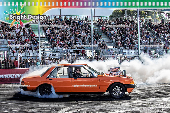 Summernats 34 Sunday 9 Jan 2022  BDMP2232  4DH8RS BURNOUT