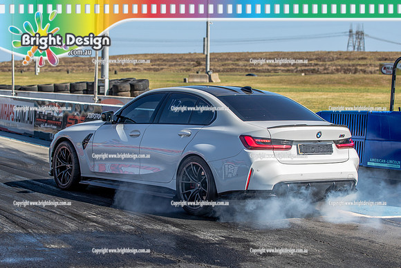Fast Friday on Saturday @ Calder Park Drag Racing 12 October 2024 (171724) TBC WHITE BMW