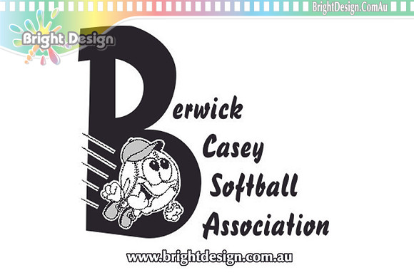 LGD Berwick Casey Softball Association Corporate Logo and Branding Designed by Bright Design Studio