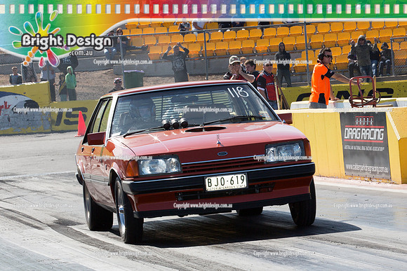 ANDRA Street Outlaws Drag Racing Quals Rnd 5 @ Calder Park 24 September 2014 (24190)  BJO619