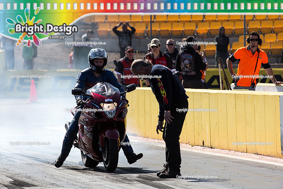 ANDRA Street Outlaws Drag Racing Quals Rnd 5 @ Calder Park 24 September 2014 (24207)  BIKE