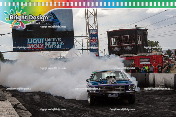 Summernats 28 Sunday 4 Jan 2015  BD  (8152)  WAZ308 BURNOUT