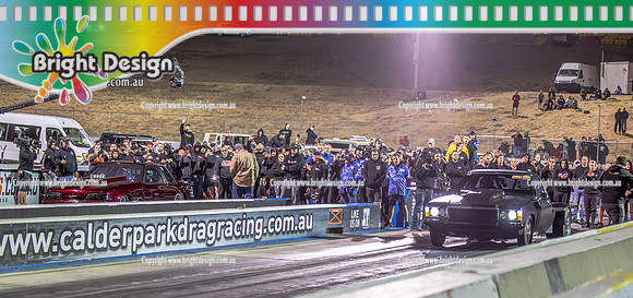 Street Outlaws NPK No Prep Kings vs Australia @ Calder D2 19 March 2023 (149489) JUSTIN 0185 MARK BUSHY BUSSCHER