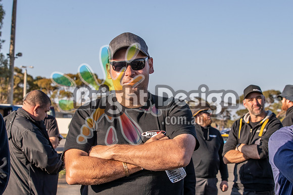 Street Machine Drag Challenge Weekend 3 SMDCW3 March 2022  BDMP1091  MILDURA DRIVERS BRIEFING CREW