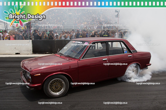 Summernats 28 Sunday 4 Jan 2015  BD  (7661)  QIK510 BURNOUT