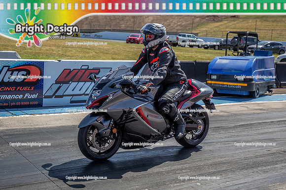 Fast Friday on Saturday @ Calder Park Drag Racing 12 October 2024 (171240) BIKE 2V2UB