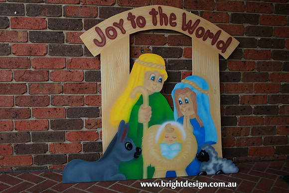 9-20 TD-01 Dw Traditonal Christmas Nativity Scene Outdoor Christmas Decoration custom Airbrushed  by Bright Design