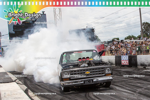 Summernats 28 Sunday 4 Jan 2015  BD  (7899)  SOLID BURNOUT