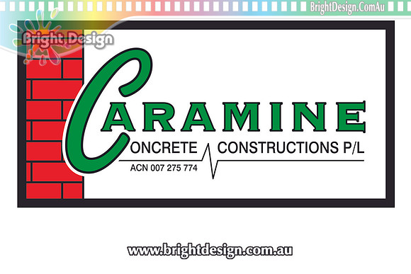LGD Caramine Concrete Constructions Pty Ltd Corporate Logo and Branding Designed by Bright Design Studio