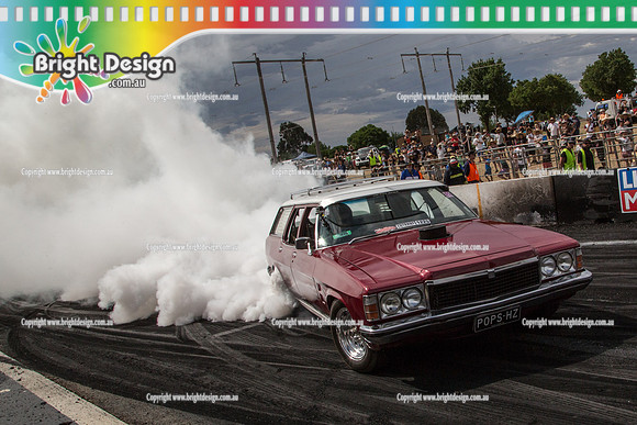 Summernats 28 Sunday 4 Jan 2015  BD  (8288)  POPSHZ BURNOUT