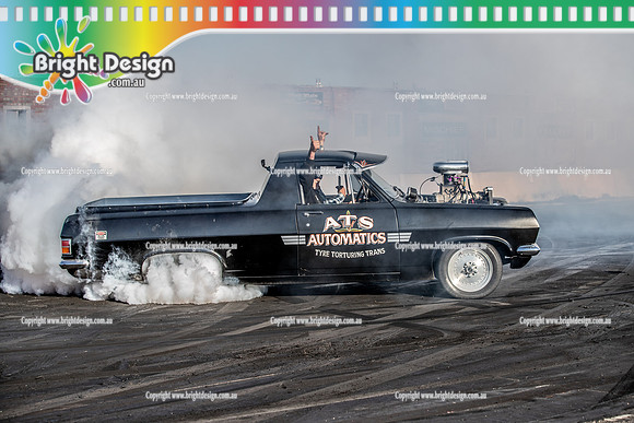 Skid City Day 4 @ Swan Hill Sept 2023 (12593) NUMNUTZ BURNOUT ADAM SLORACH