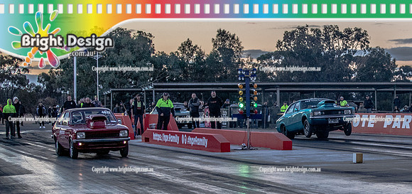 Sportsman Championship Rnd 1 at Heathcote Sat 26 June 2021 (40535)-2  4637 RED GEMINI ENIO MARROCCO  7113 WINDSOR JASON HOCTOR
