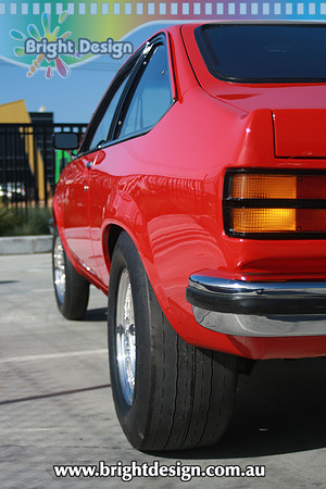 CA999 Red Holden Hatch Torana Custom Paintworks by Bright Design Custom Body n Paint 2 (1)