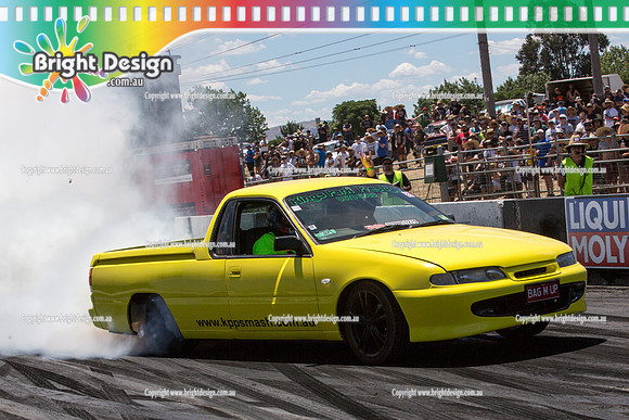 Summernats 28 Saturday 3 Jan 2015  BD (4639)  BAGMUP BURNOUT
