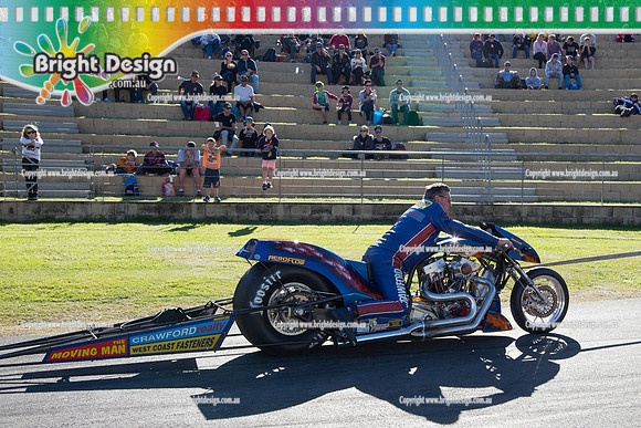 X-Champs @ Sydney Dragway SUN 4 May 2014  (6851)  BIKE  TBT 4129 TOP FUEL MOTORCYCLE  GORDON CRAWFORD
