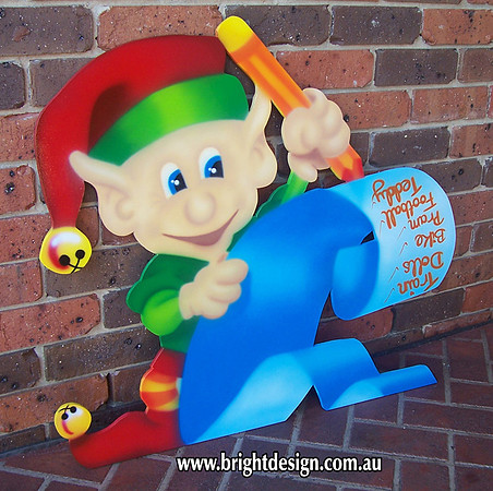 4- E-03 Writing List Elf Outdoor Christmas Decoration for Your Christmas Display at home