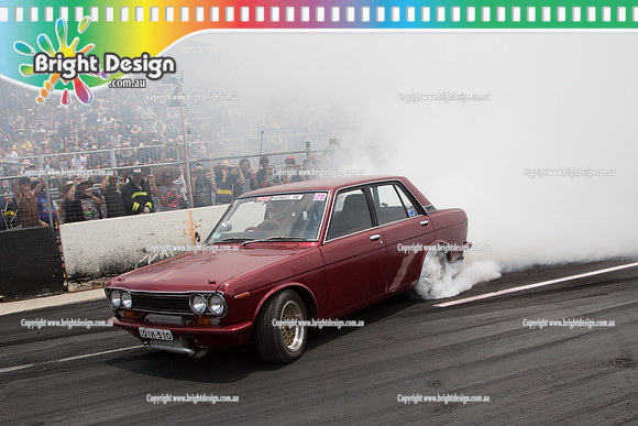 Summernats 28 Sunday 4 Jan 2015  BD  (7654)  QIK510 BURNOUT